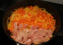Poulet Curry Nudeln Zubereitung Schritt 2